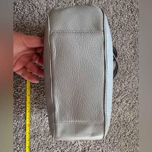 Michael Kors Gray Leather Shoulder Bag - Picture 4 of 6